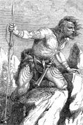 Un guerrier celte, d'après une iconographie du XIXe siècle.