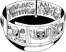 Le fameux chaudron de Gundestrup.