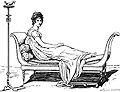 Julie Récamier (1777-1849), sur son fameux divan.