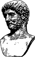 Buste de l'empereur Hadrien (76-138).