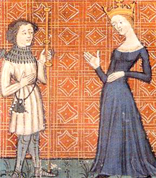 Blanche de Castille (1188-1252) recevant un pèlerin.