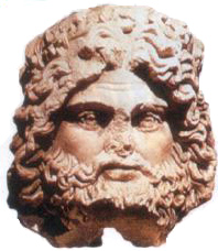 Bas relief représentant le célèbre dieu Lug, omniprésent dans tous les pays celtes. 